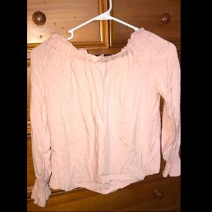 Off the shoulder long sleeve